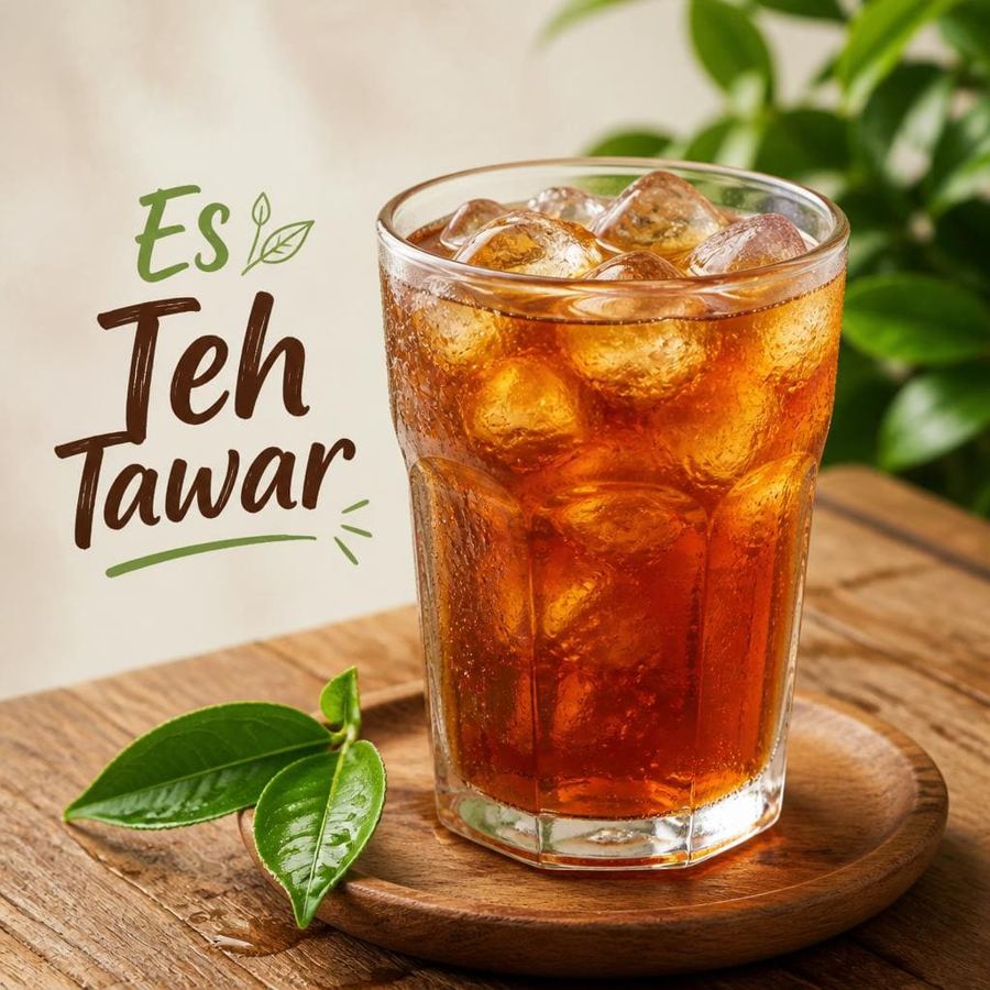 Foto Es Teh Tawar dari Bakso Lapangan Tembak Senayan