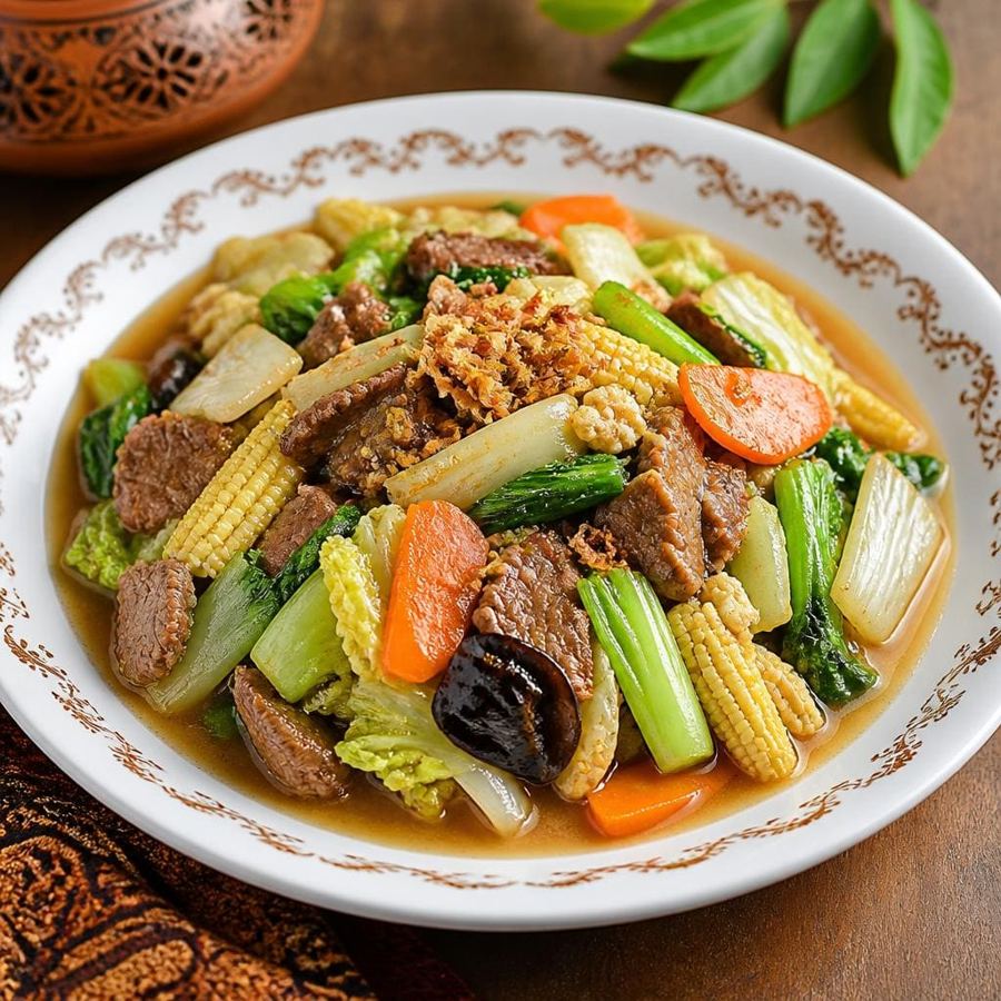 Foto Capcay Jawa dari Bakso Lapangan Tembak Senayan