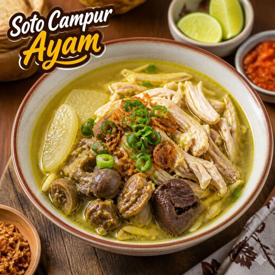 Foto Soto Campur Ayam dari Bakso Lapangan Tembak Senayan