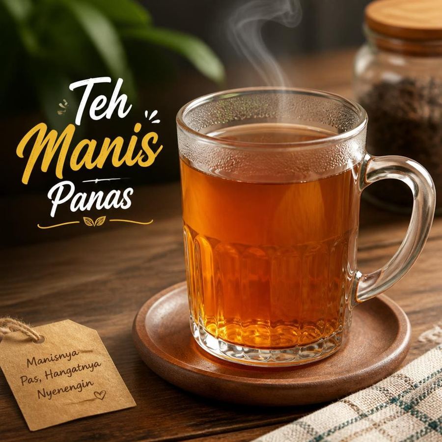 Foto Teh Manis Panas dari Bakso Lapangan Tembak Senayan