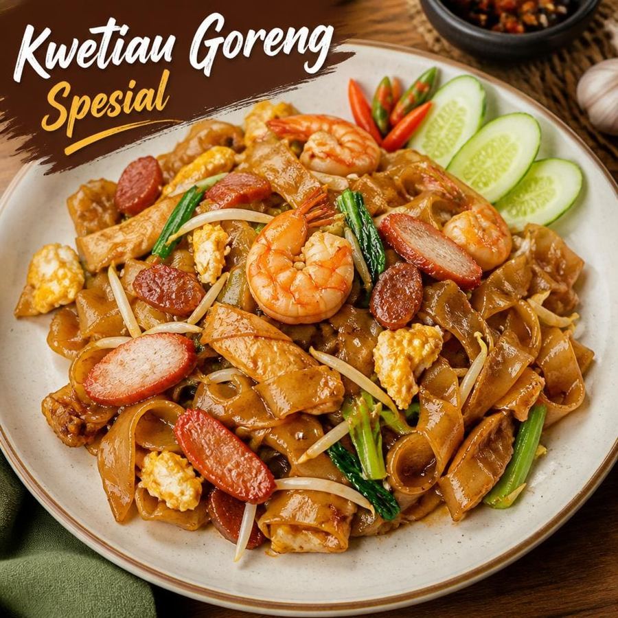 Foto Kwetiau Goreng Spesial dari Bakso Lapangan Tembak Senayan