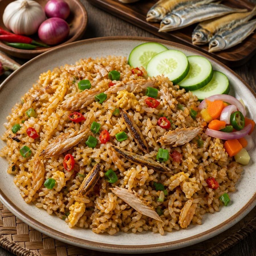 Foto Nasi Goreng Ikan Asin dari Bakso Lapangan Tembak Senayan