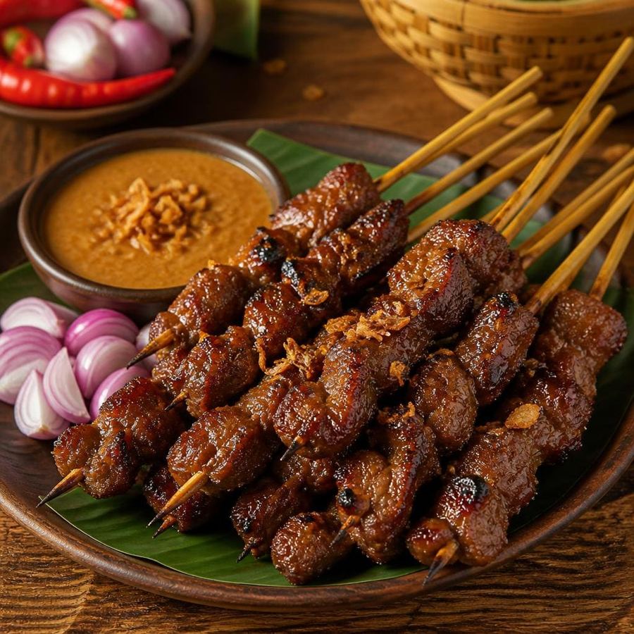 Foto Sate Kambing dari Bakso Lapangan Tembak Senayan