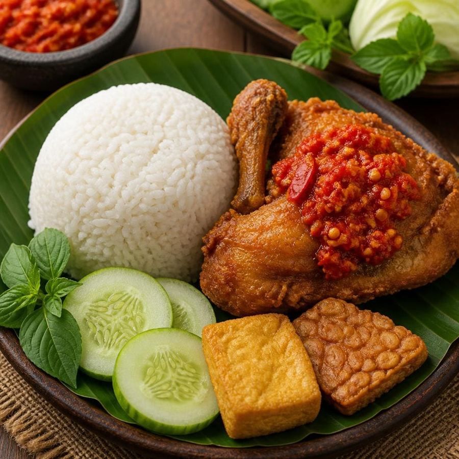 Foto Nasi Ayam Penyet dari Bakso Lapangan Tembak Senayan
