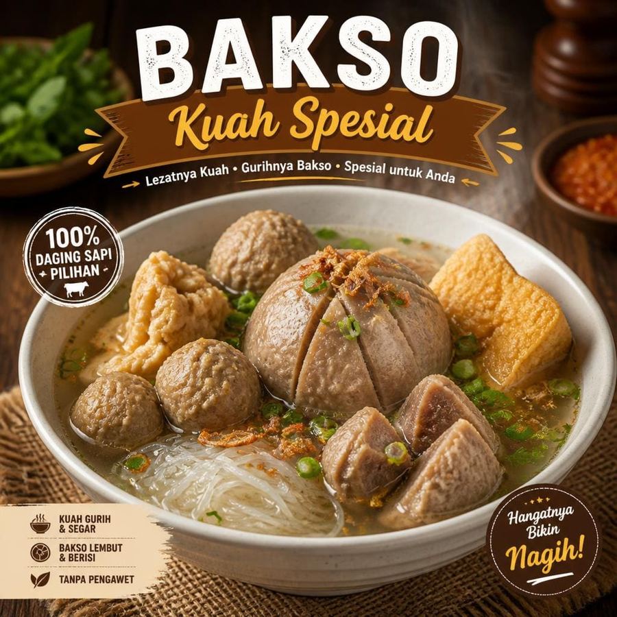 Foto Bakso Kuah Spesial dari Bakso Lapangan Tembak Senayan
