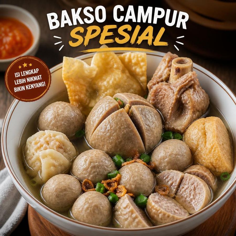 Foto Bakso Campur Spesial dari Bakso Lapangan Tembak Senayan