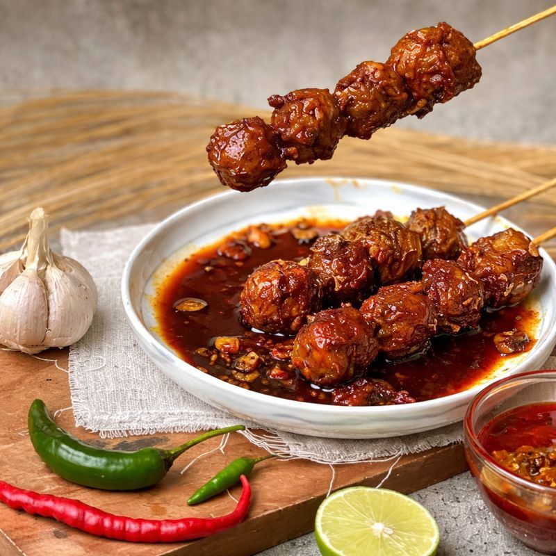Foto Bakso Bakar Halus