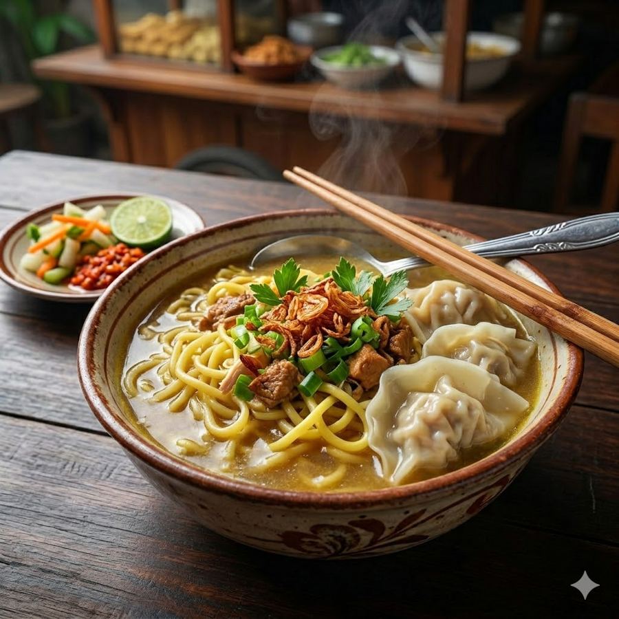 Foto Mie ayam pangsit rebus promo
