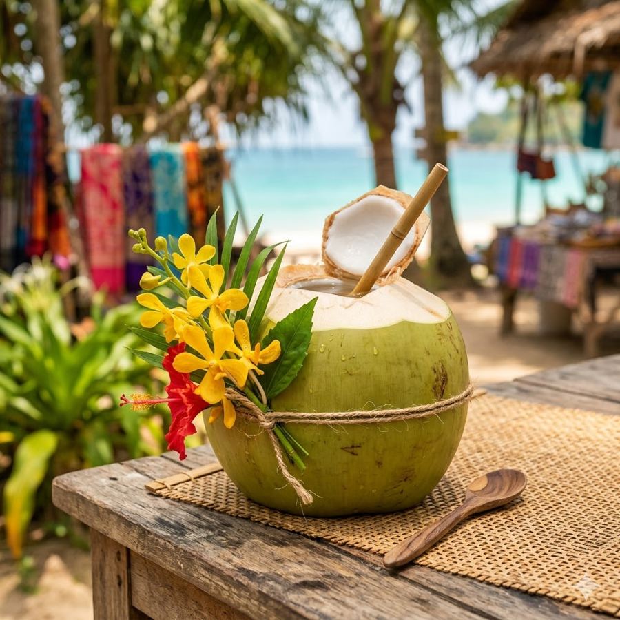 Foto Kelapa Bulat ala Thailand