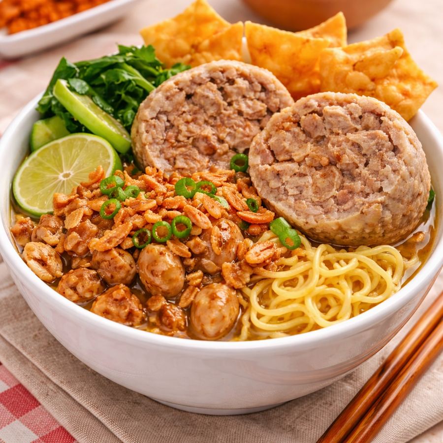 Foto Mie ayam bakso urat besar