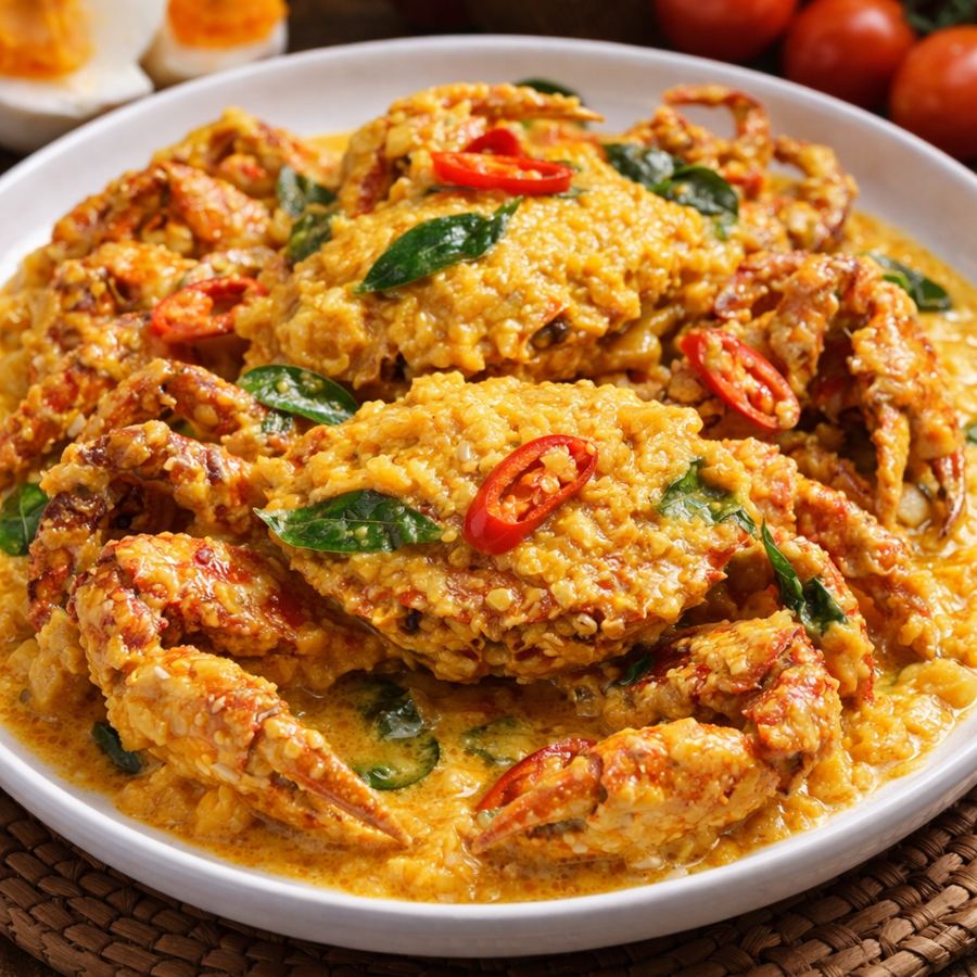Foto Kepiting Soka Saus Telor Asin
