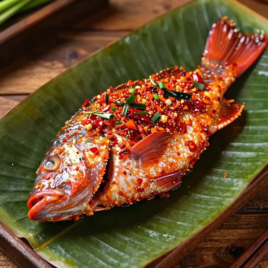 Foto Kakap Merah (M) Pepes Edan (Spicy)