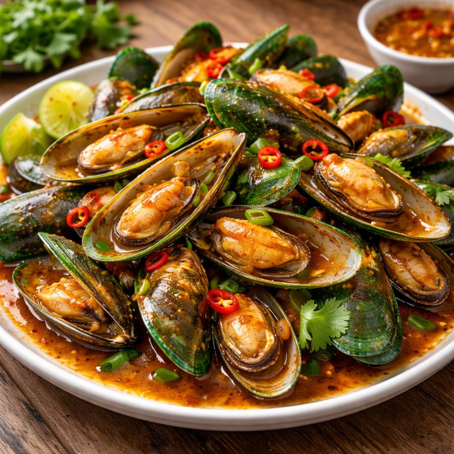 Foto Kerang Ijo Jawa Saus Padang / Saus Tauco