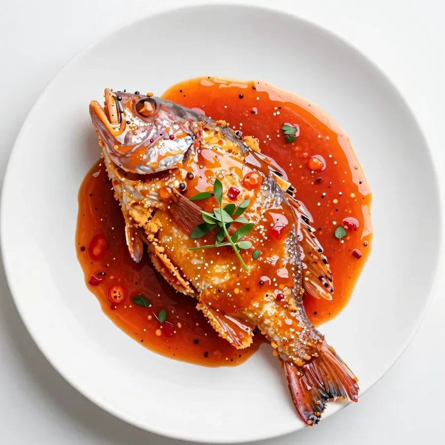Foto Kakap Merah (M) Chilli Fish Sauce / Saus Asam Manis