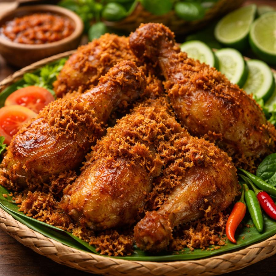 Foto Ayam Goreng Serundeng