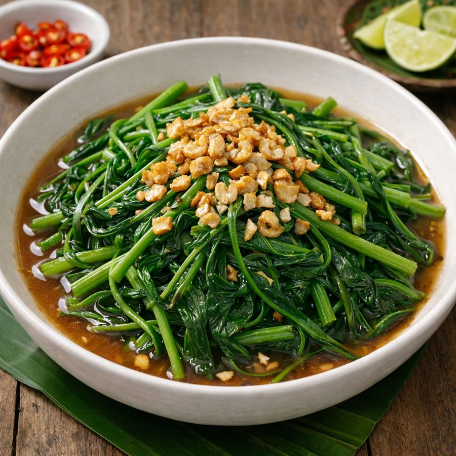 Foto Kangkung Cah Bawang Putih / Cah Plecing / Cah Polos