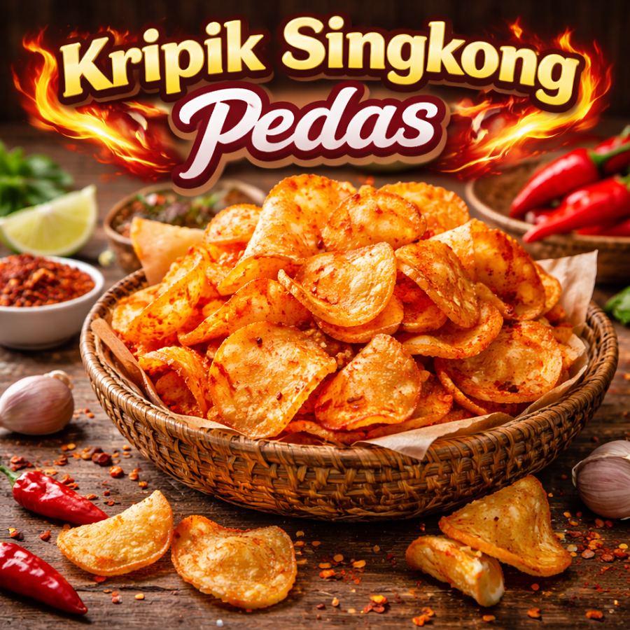Foto Kripik Singkong Pedas