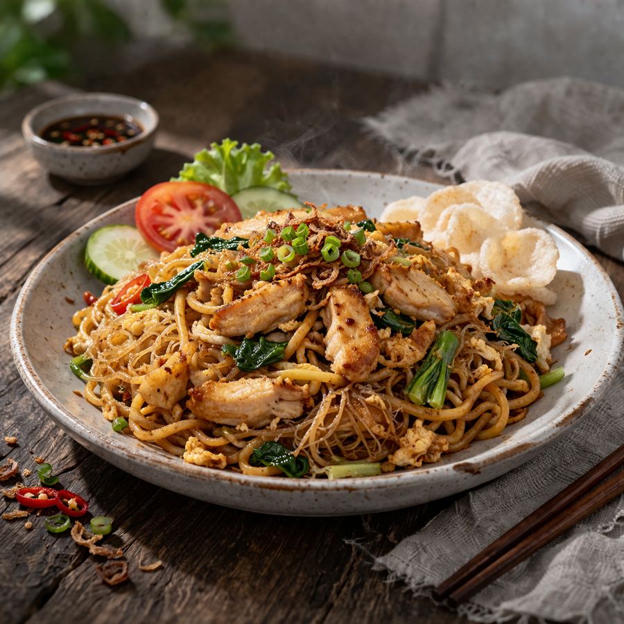 Foto Mie Goreng Ayam / Bihun Goreng Ayam