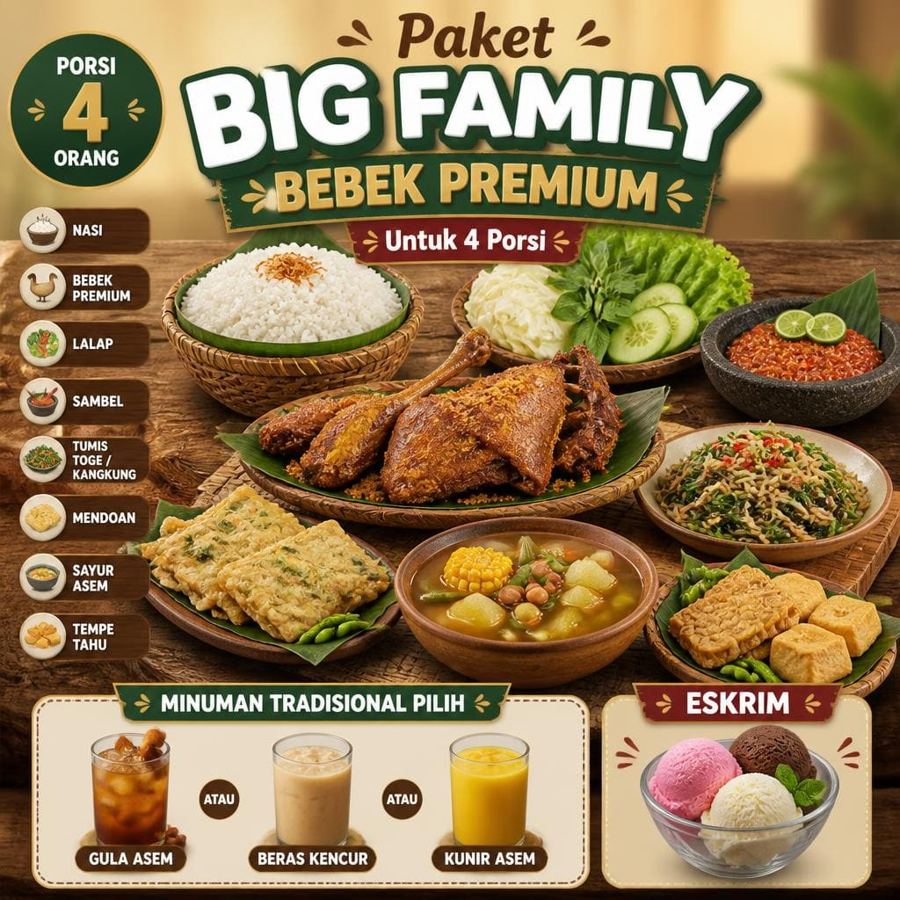 Foto Paket Big Family Bebek Premium