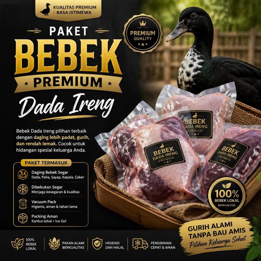 Foto Paket Bebek Premium Dada Ireng