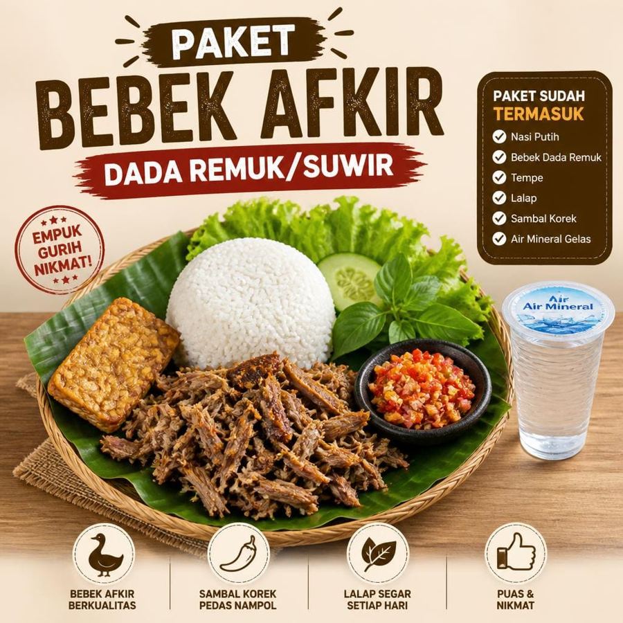 Foto Paket Bebek Afkir Dada Remuk Suwir