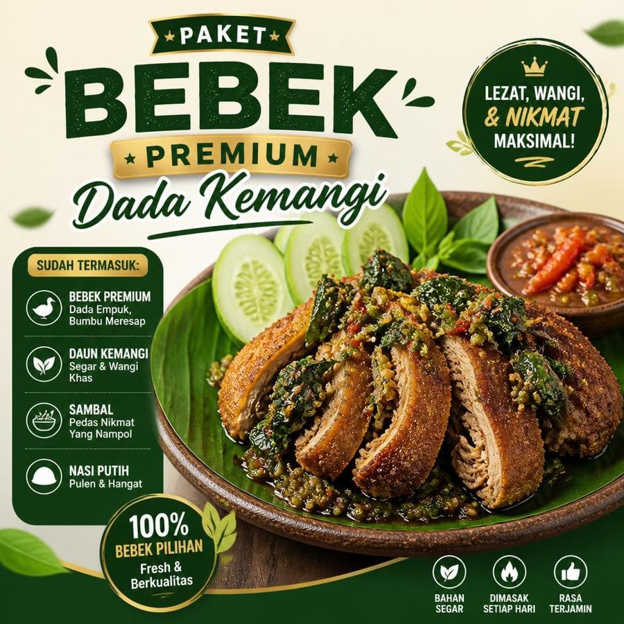 Foto Paket Bebek Premium Dada Kemangi