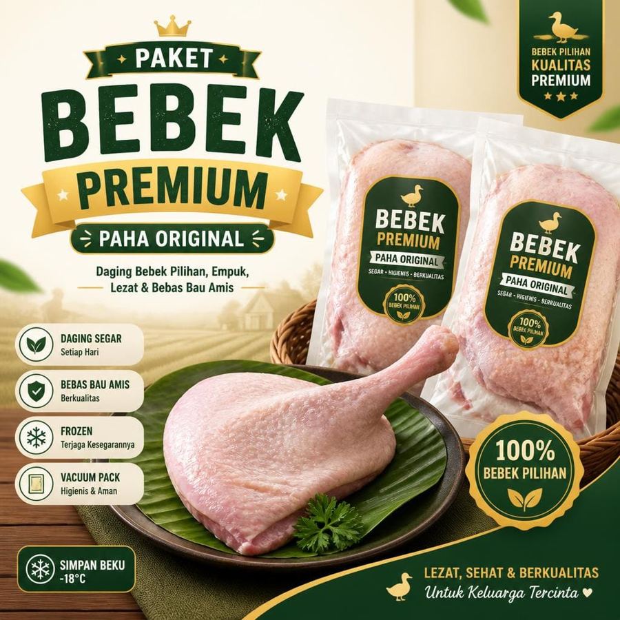 Foto Paket Bebek Premium Paha Original