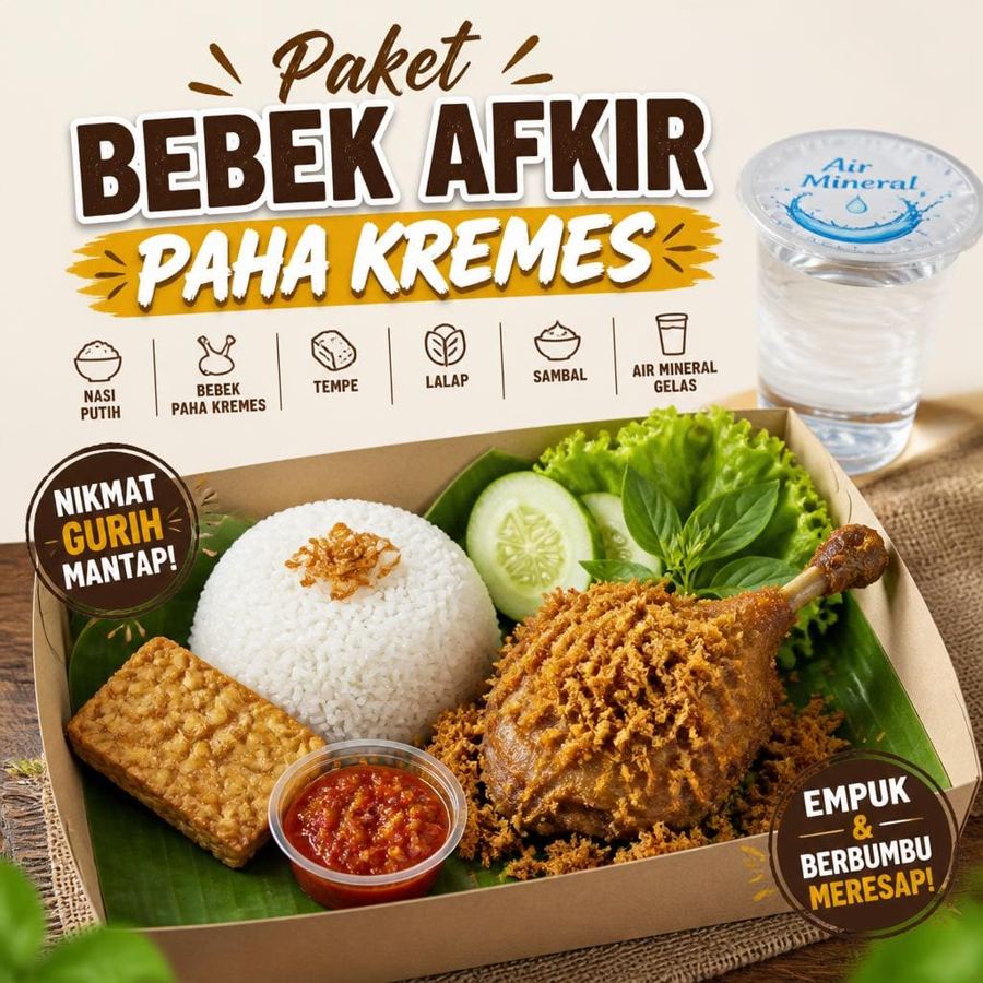 Foto Paket Bebek Afkir Paha Kremes