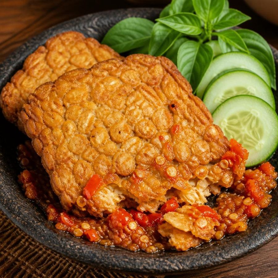 Foto Tempe Goreng Penyet