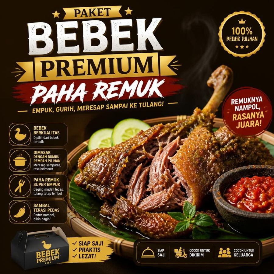 Foto Paket Bebek Premium Paha Remuk