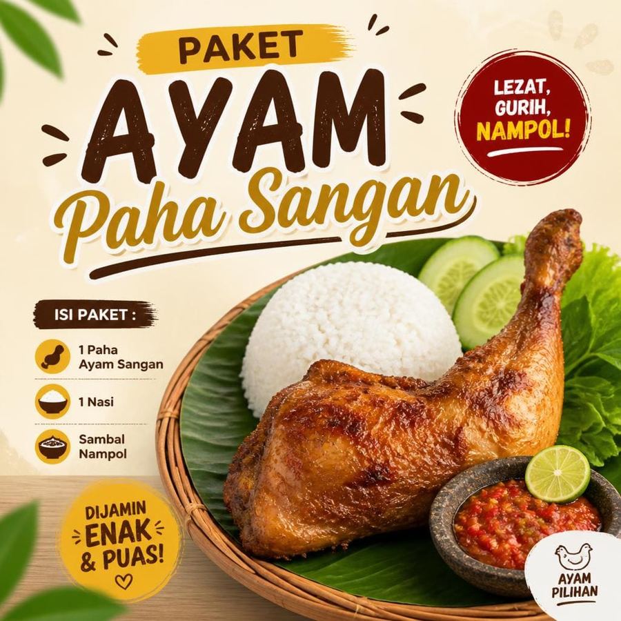 Foto Paket Ayam Paha Sangan
