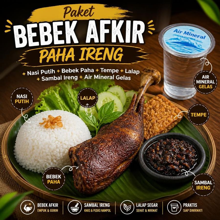 Foto Paket Bebek Afkir Paha Ireng