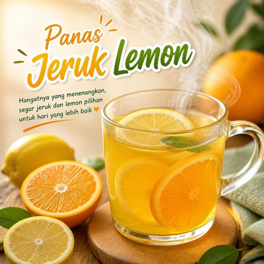 Foto Panas Jeruk Lemon