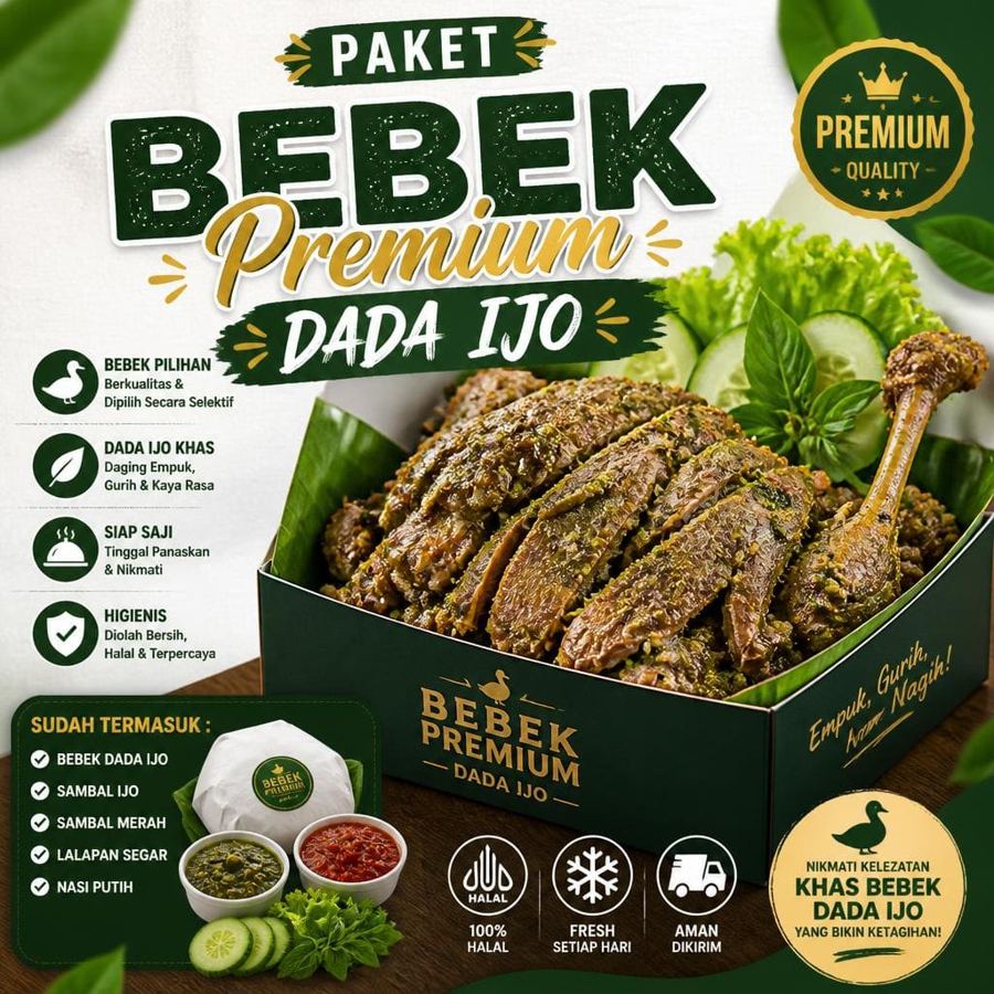 Foto Paket Bebek Premium Dada Ijo