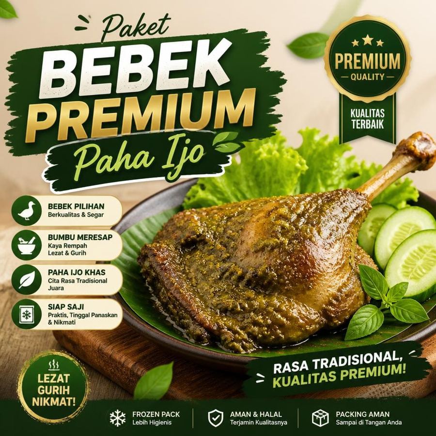 Foto Paket Bebek Premium Paha Ijo