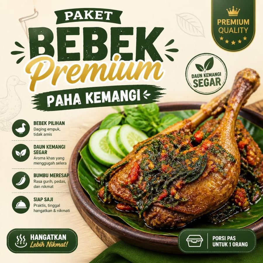 Foto Paket Bebek Premium Paha Kemangi