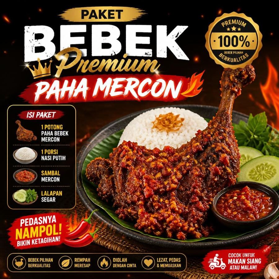 Foto Paket Bebek Premium Paha Mercon