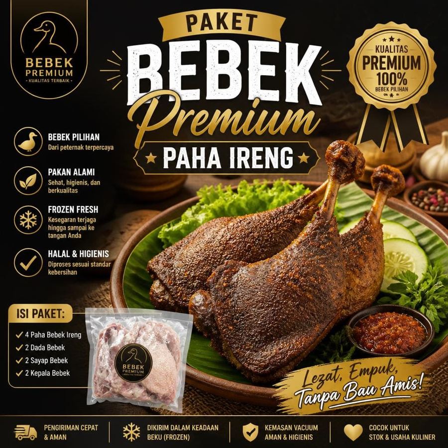 Foto Paket Bebek Premium Paha Ireng