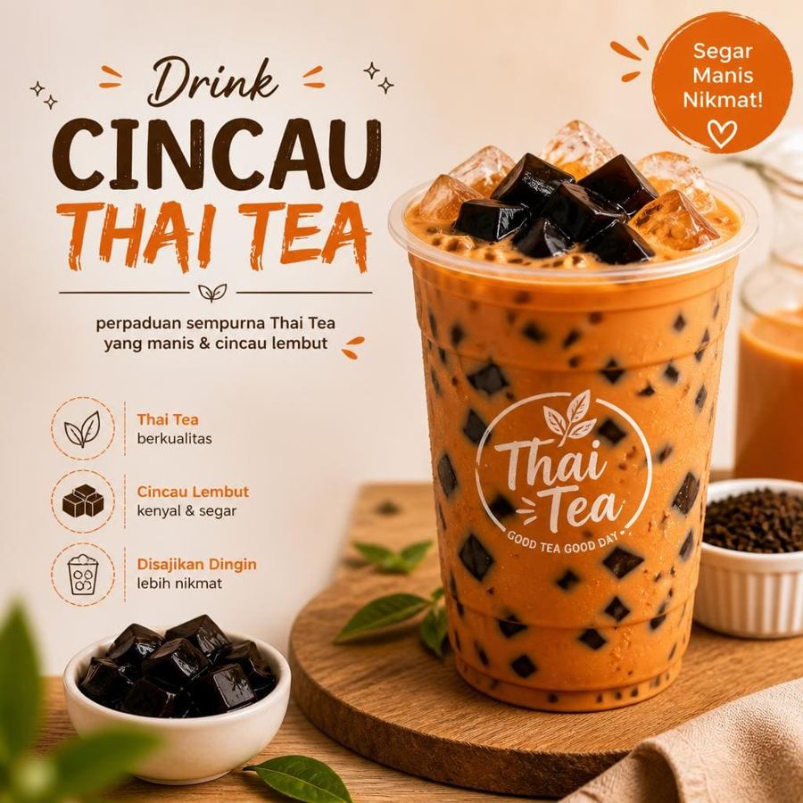 Foto Cincau Thai Tea