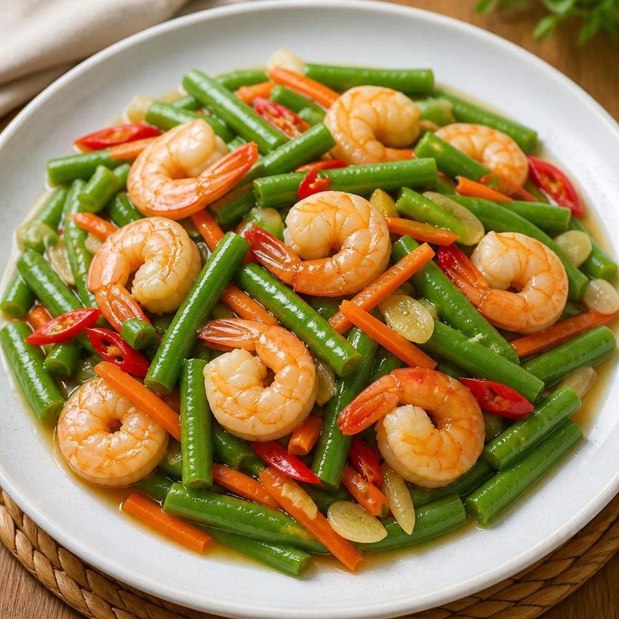 Foto Buncis Prawn Sayur