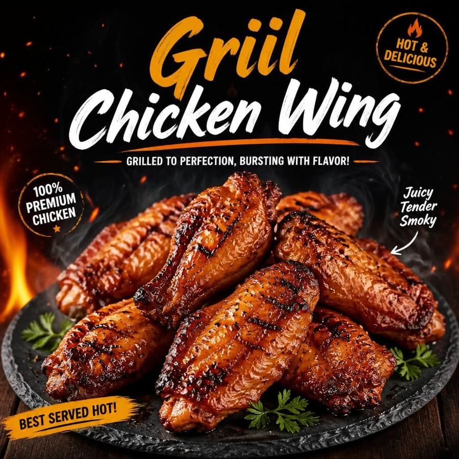 Foto Griil Chicken Wing