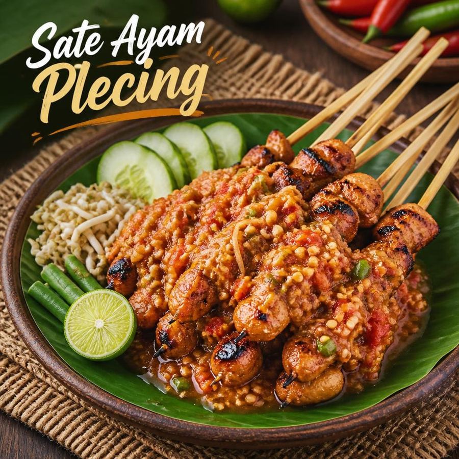 Foto Sate Ayam Plecing