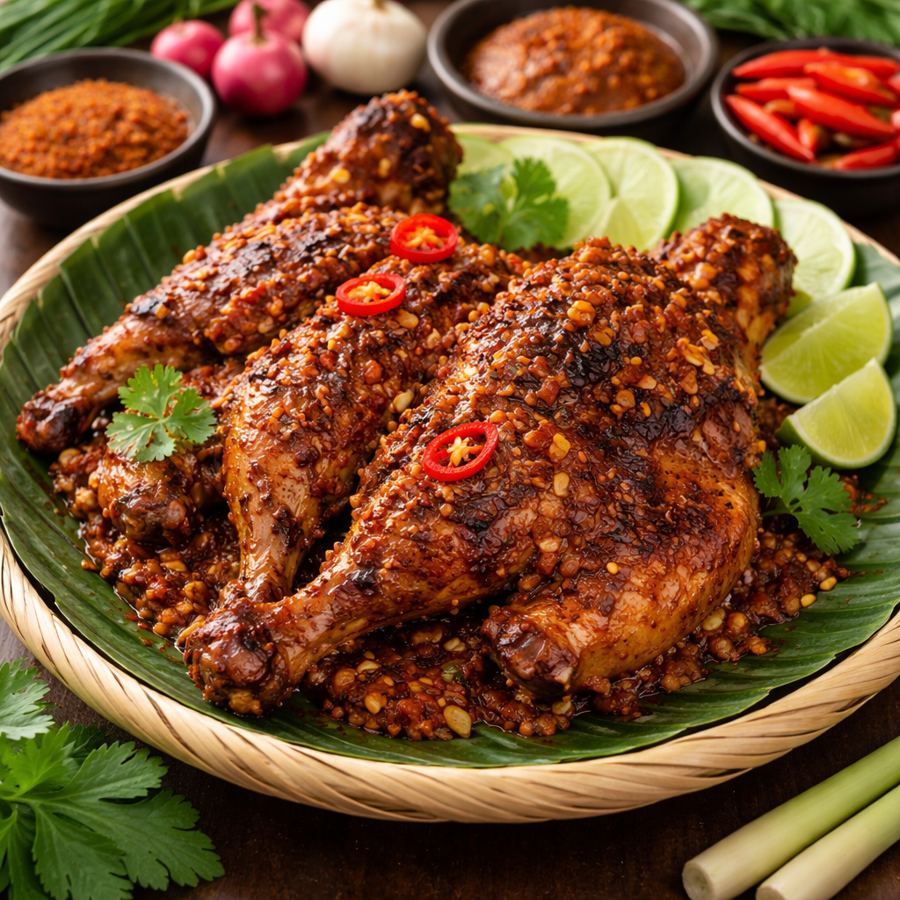 Foto Ayam Bakakak Rempah Pedas