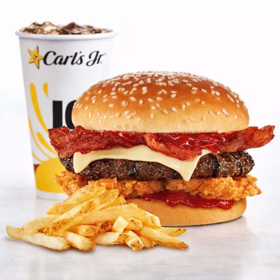 Foto Combo Medium Western Beefbac Cheeseburger