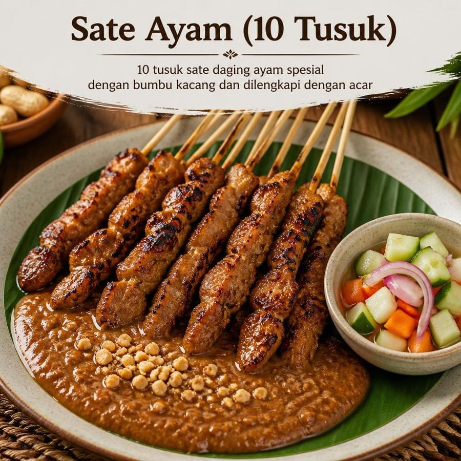 Foto Sate Ayam 10 Tusuk D’ Cost Seafood