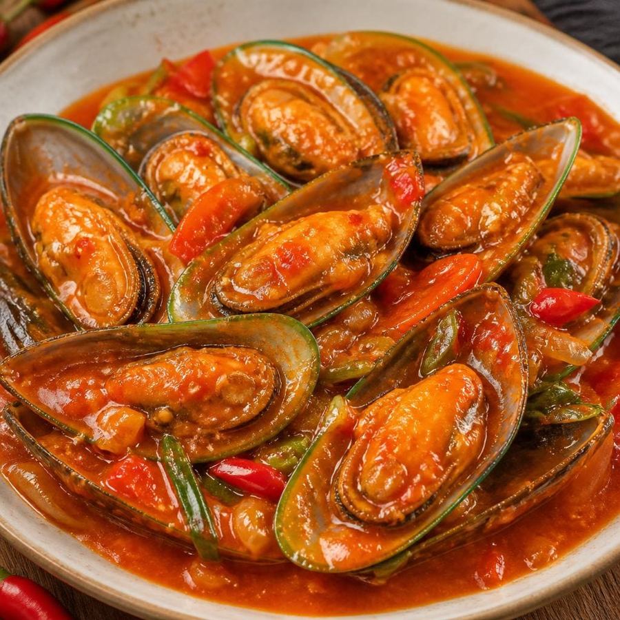 Foto Kerang Hijau Saus Padang D’ Cost Seafood