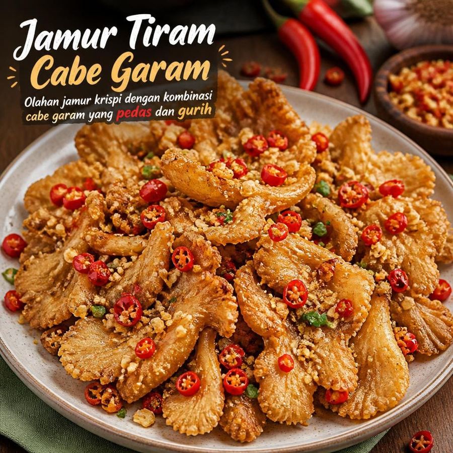 Foto Jamur Tiram Cabe Garam D’ Cost Seafood