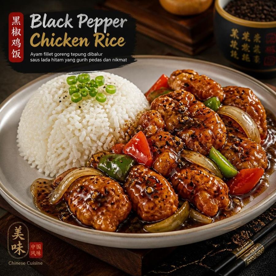 Foto Black Pepper Chicken Rice D’ Cost Seafood