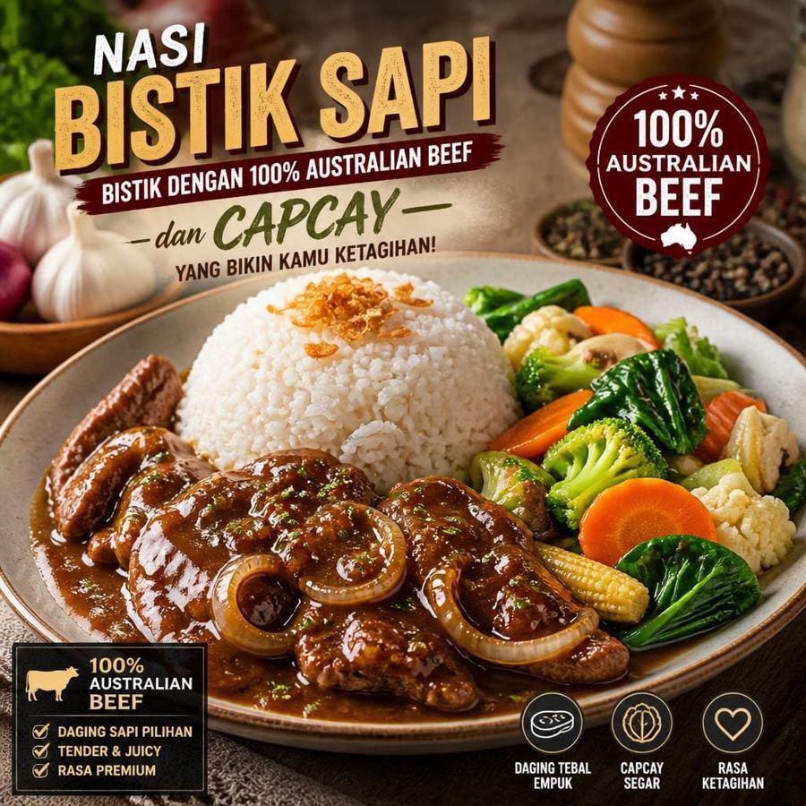 Foto Nasi Bistik Sapi D’ Cost Seafood