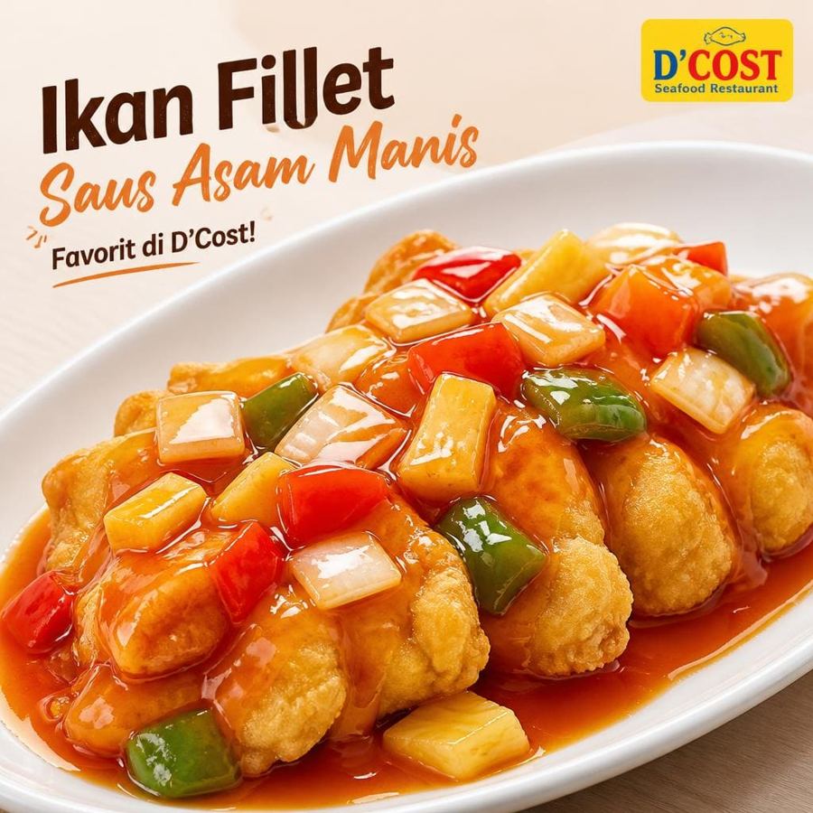 Foto Ikan Fillet Saus Asam Manis D’ Cost Seafood
